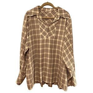 Viden Sweal Oversized Plaid Shirt Women's Sz. L